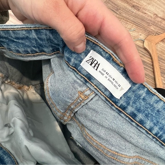 Zara High Rise Denim Shorts - Picture 10 of 13